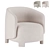 Luxurious Taru Armchair: Elegant Comfort by Ligne Roset 3D model small image 3
