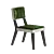 Plush Companion Velvet Chair 3D model small image 1