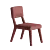 Plush Companion Velvet Chair 3D model small image 5