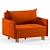 Versatile Armchair-Bed: Comfort & Elegance 3D model small image 2