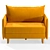 Versatile Armchair-Bed: Comfort & Elegance 3D model small image 3