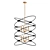 Elegant Fenton Gold Chandelier 3D model small image 1