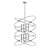 Elegant Fenton Gold Chandelier 3D model small image 2