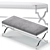 Elegant Lorren Bench: 3 Color Options 3D model small image 4