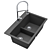 Schock CREST N200: Stunningly Spacious Sink 3D model small image 3