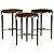 Elegant Gisele Side Table: Perfect Accent Piece 3D model small image 1