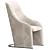 Elegant NAGI Upholstered Armchair - Viccarbe 3D model small image 2