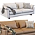 West Elm Harmony Sofa: Timeless Elegance 3D model small image 2