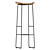 Tangle Wood Bar Stool: Sleek & Sturdy 3D model small image 2