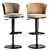 Giorgetti Modern Bar Stool 3D model small image 1