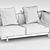Modern Minotti Kettal Bed: Elegant Design & Superior Comfort 3D model small image 3