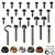 25-Piece Set of Self-Tapping Screws - High-Resolution Renders 3D model small image 2