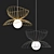 Elegant Simris Chandelier 3D model small image 2