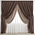 Elegant Polygonal Curtain Model 3D model small image 1