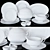 Royal Hunt Porcelain Tableware 3D model small image 3