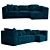 Modern Comfort: Baxter Budapest Sofa 3D model small image 2