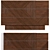 Modern Stripes Chest of Drawers 3D model small image 3
