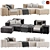 Modern Tektonik Sofa - Sleek and Stylish 3D model small image 1