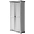 Riviera 2-Door Wooden Wardrobe 3D model small image 3