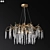 Elegant Willow Chandelier: Timeless Illumination 3D model small image 1