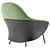 Sophisticated Angie Armchair with High-Resolution Textures 3D model small image 3