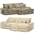 Cozy Reversible Chaise Sofa 3D model small image 4