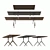 CasaDesus Kims Side Console: Versatile Wood-Topped Table 3D model small image 3