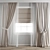 Elegant Polygonal Curtain 3D model small image 7