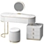 Frandiss Vanity Set - Mirror and Dressing Table 3D model small image 1