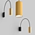 Sleek Foldable Pendant Light 3D model small image 2