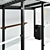 Aureo 2 Smoking Pavilion: Sleek Design, Crystal Urn 3D model small image 4
