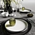 Elegant Dinnerware Set10 3D model small image 5