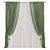 Streamlined Curtain Design 3D model small image 1