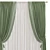 Streamlined Curtain Design 3D model small image 2