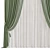 Streamlined Curtain Design 3D model small image 3