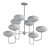 Parker Modern 2-Tier Chandelier 3D model small image 2