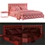 RH Italia Leather Box Bed 3D model small image 6