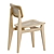 Vintage French Cane Dining Chair 3D model small image 6