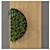 Wooden Base Vertical Garden: Set 526 3D model small image 1