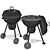 Master-Touch Charcoal Grill 3D model small image 5