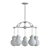 Elegant Sidwell 5-Light Chandelier 3D model small image 2