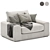 Cozy Chill Fabric Armchair 3D model small image 1