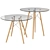 Modern Woodville PT-151 Eames: Stylish and Versatile Table 3D model small image 1