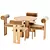 Hippo Chair Dining Set 3D model small image 3