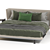 B&B Italia Noonu Bed: Modern Italian Luxury 3D model small image 3