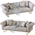 Elegant Gio Living Sofa 3D model small image 1