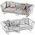 Elegant Gio Living Sofa 3D model small image 3