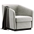 Leblon Armchair: Stylish and Comfortable 3D model small image 1