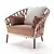 Elegant Emma Outdoor Armchair 3D model small image 3