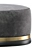 Edson Round Leather Pouf 3D model small image 2